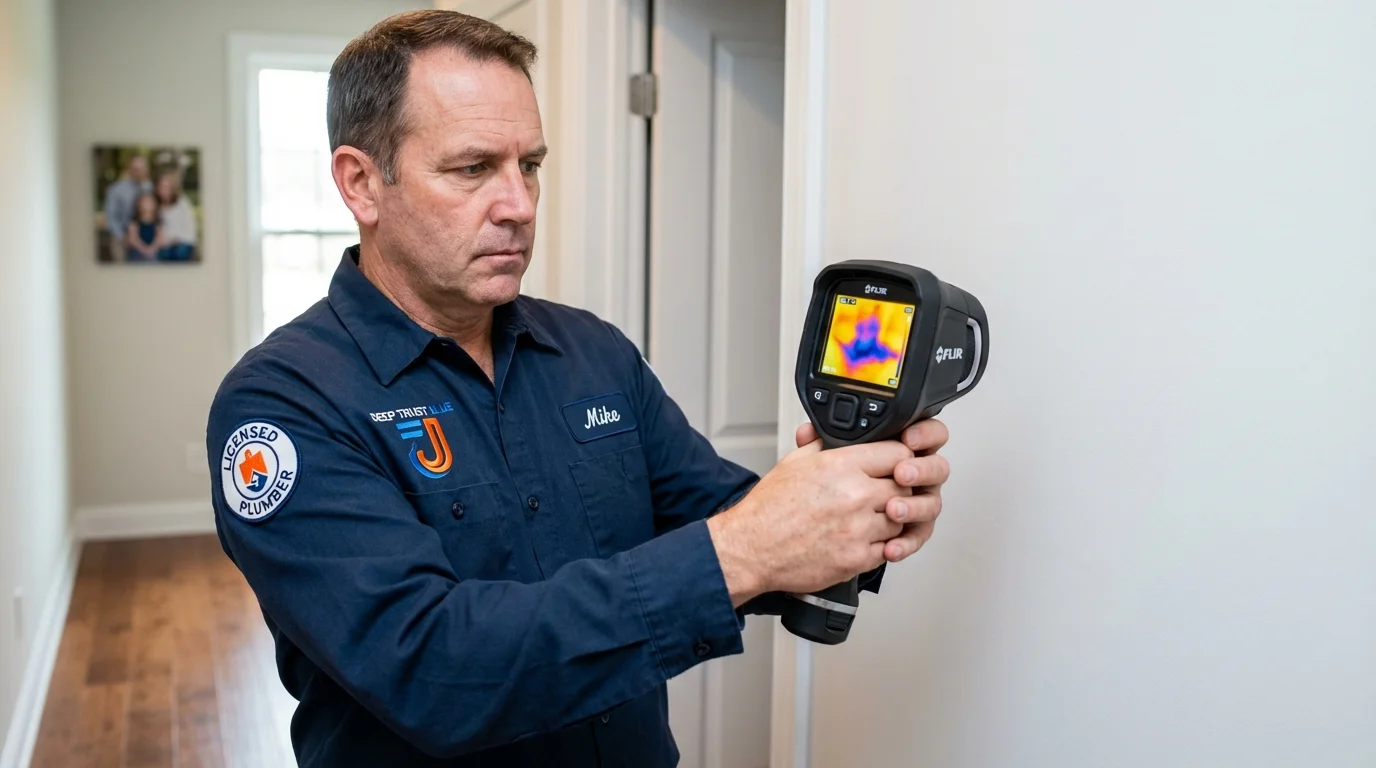 Thermal imaging leak detection by Johns Plumbing LLC in Nazareth
